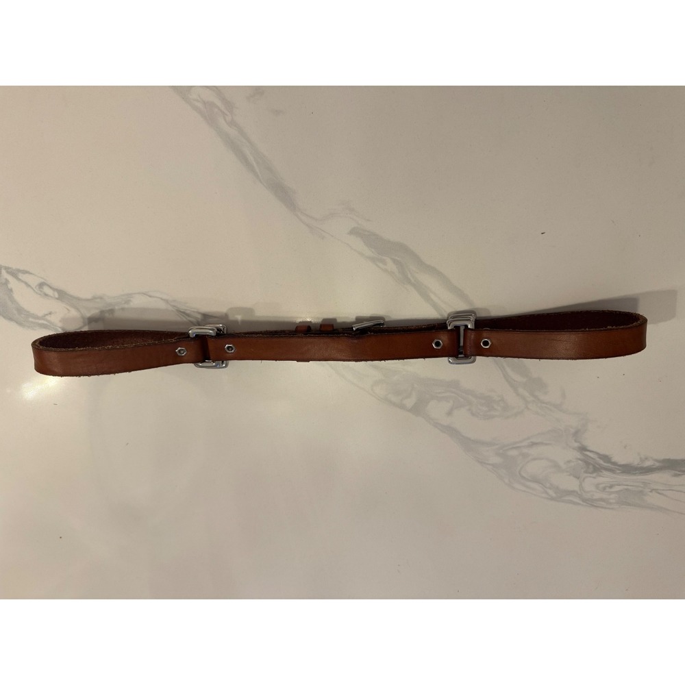 Ralph Lauren Belt Multi Buckle Leather Brown Womens - Picture 8 of 9